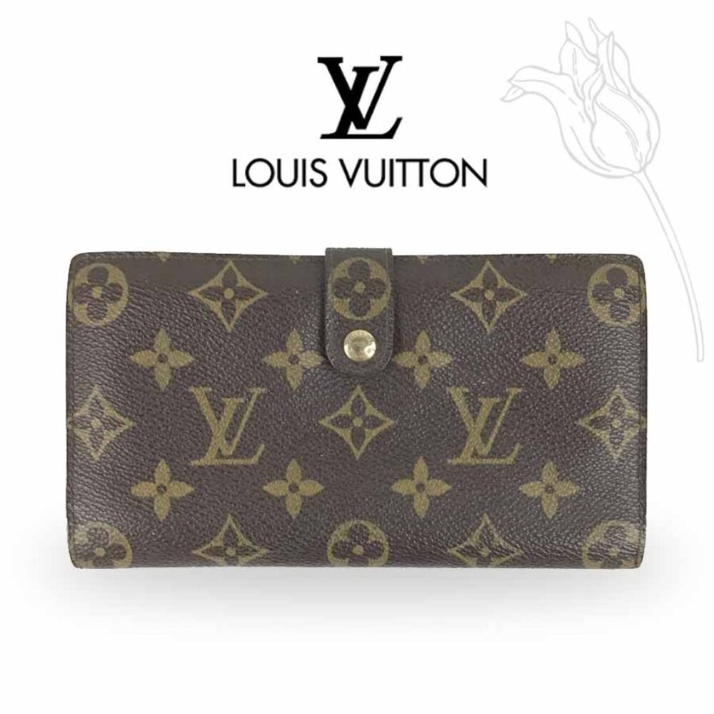 Louis Vuitton Portefeuil Viennois Kiss Lock Wallet Monogram